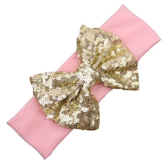 jersey sequin baby headband gold from pink headband with gold sequin by jersey sequin baby headband gold from pink headband with gold sequin by