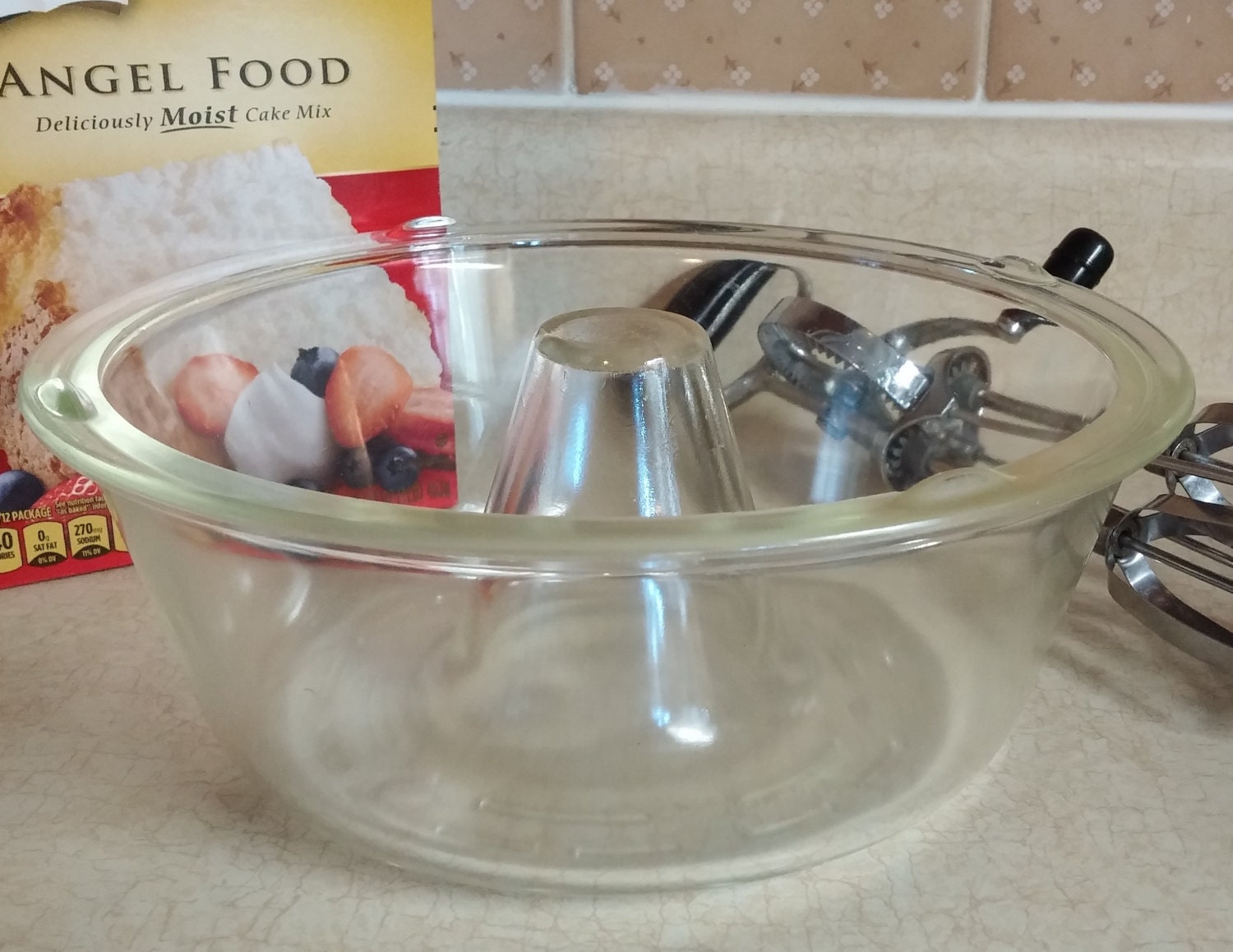 Angel Food Cake In Glass Pan Angel Food Cake In Glass Pan
