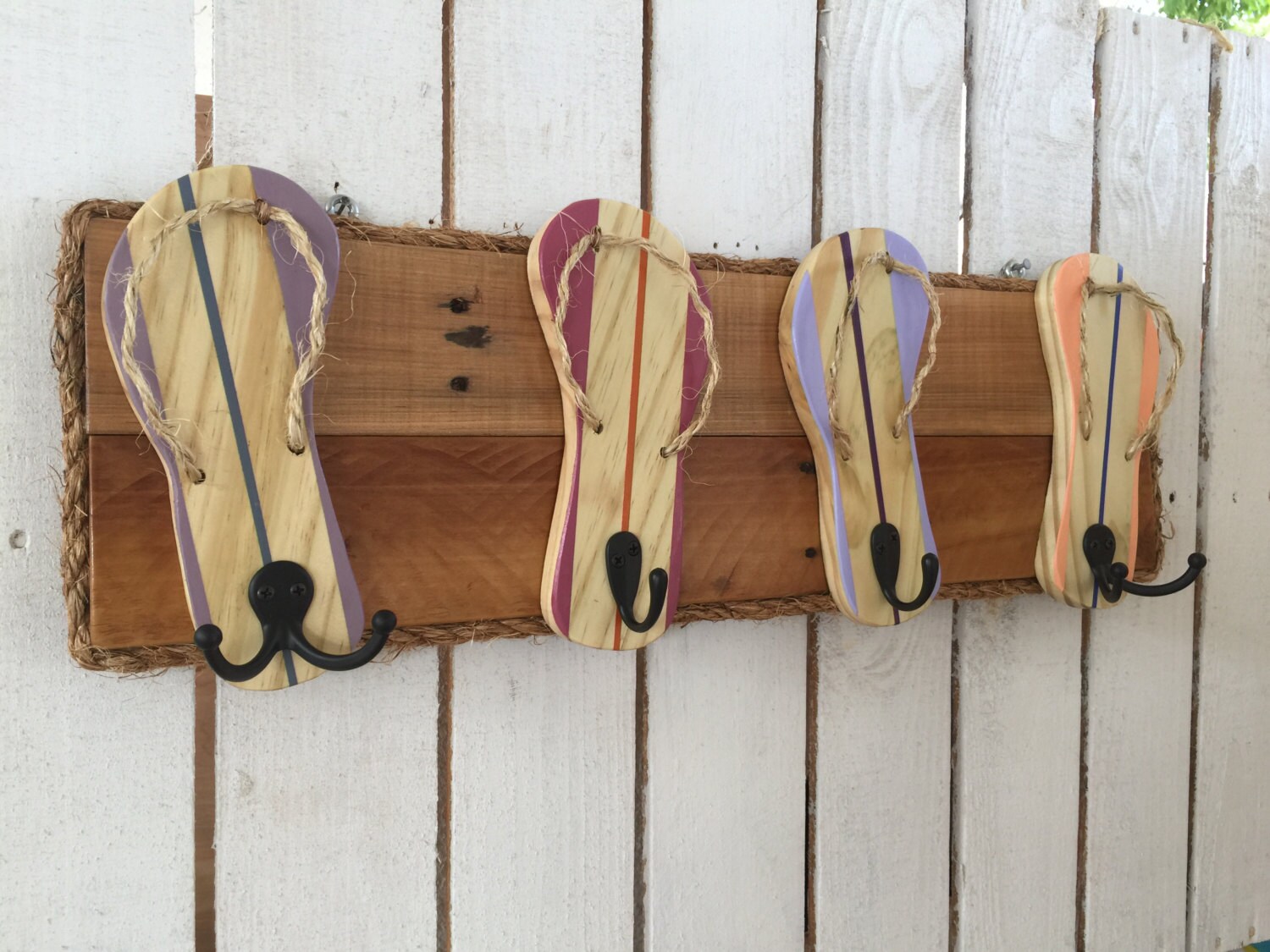 Flip Flop Towel Holder Outdoor shower hooks Bathroom towel