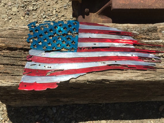 American Flag Metal Cutout