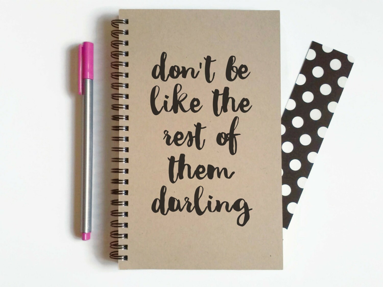 Writing journal spiral notebook sketchbook by