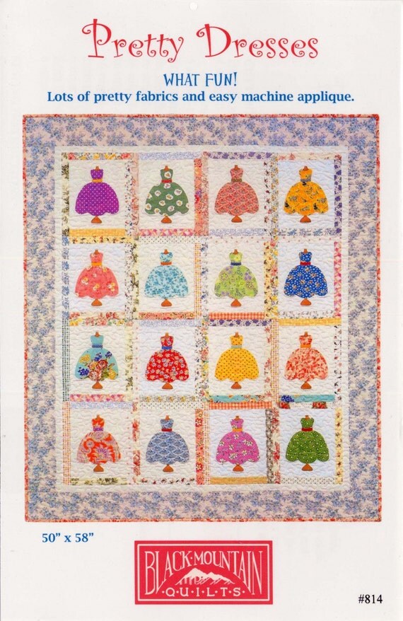 Pretty Dresses Applique Quilt Pattern by Teri Christopherson