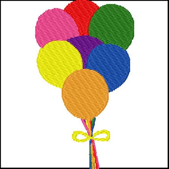 Balloons Embroidery Design
