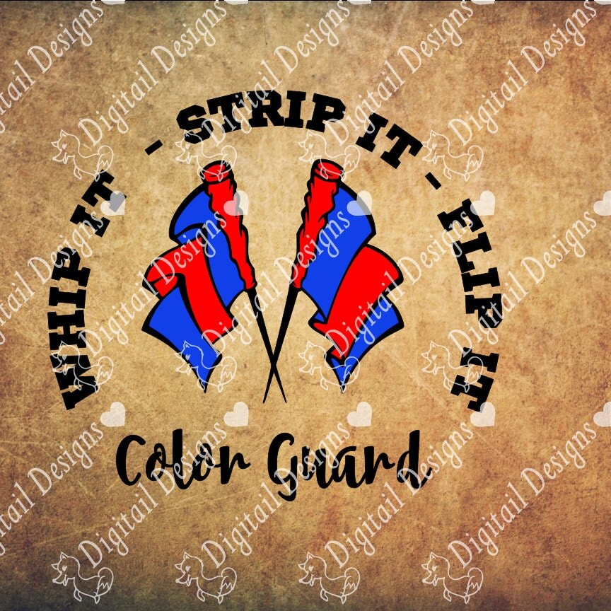 Color Guard Marching Band SVG DXF Eps Png Fcm Ai Instant