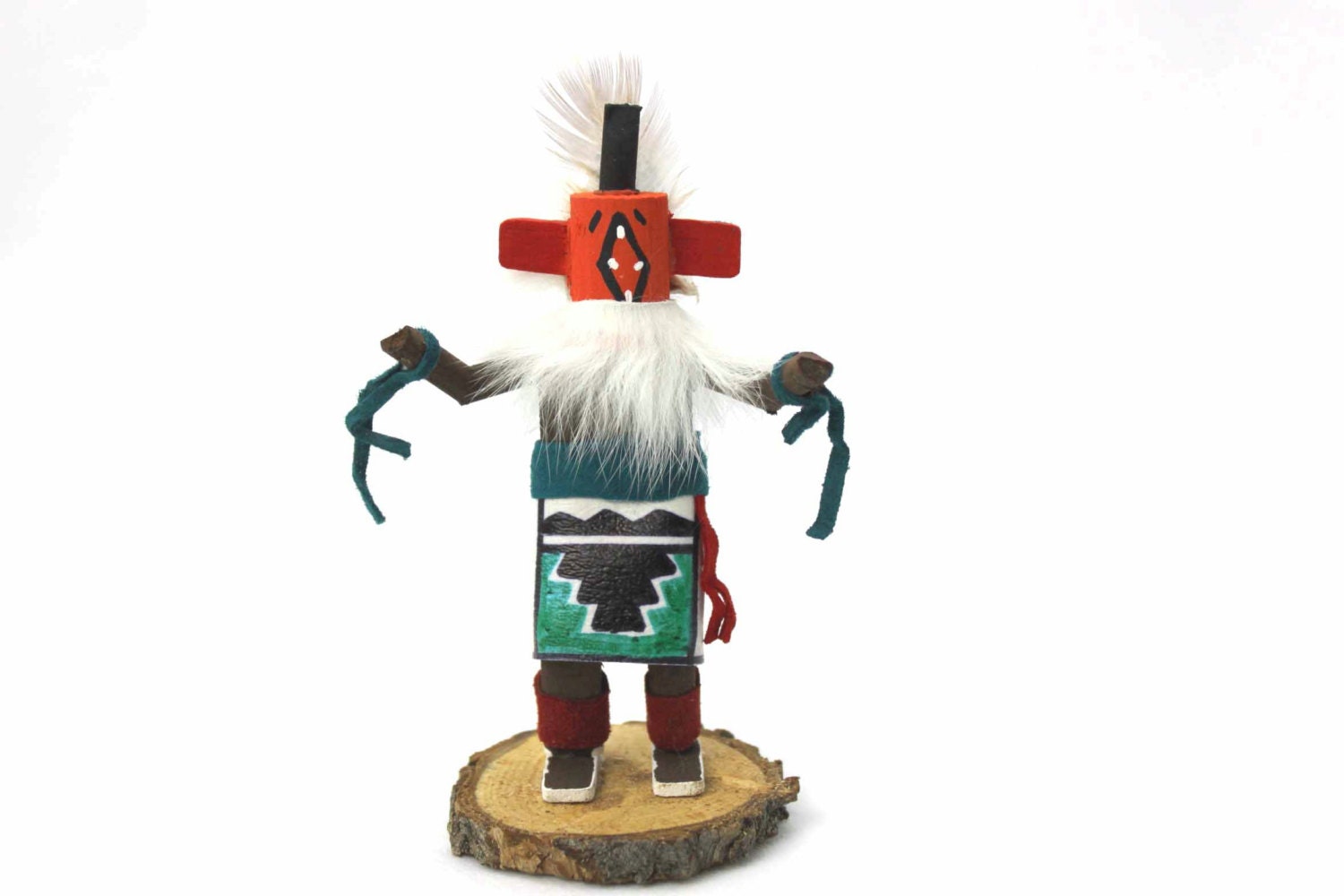 Native American Zuni Warrior Handmade Kachina by LoudCrowTrading