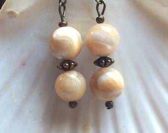 Natural Mother of Pearl Earrings