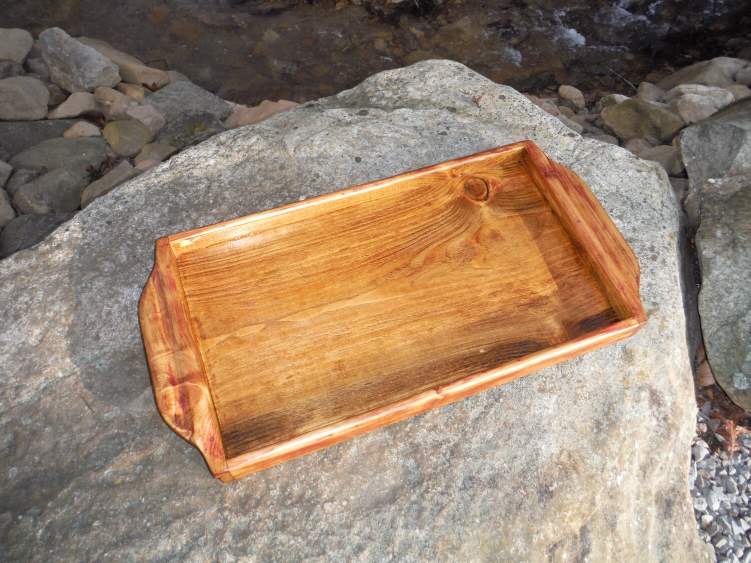 hand made wooden tray