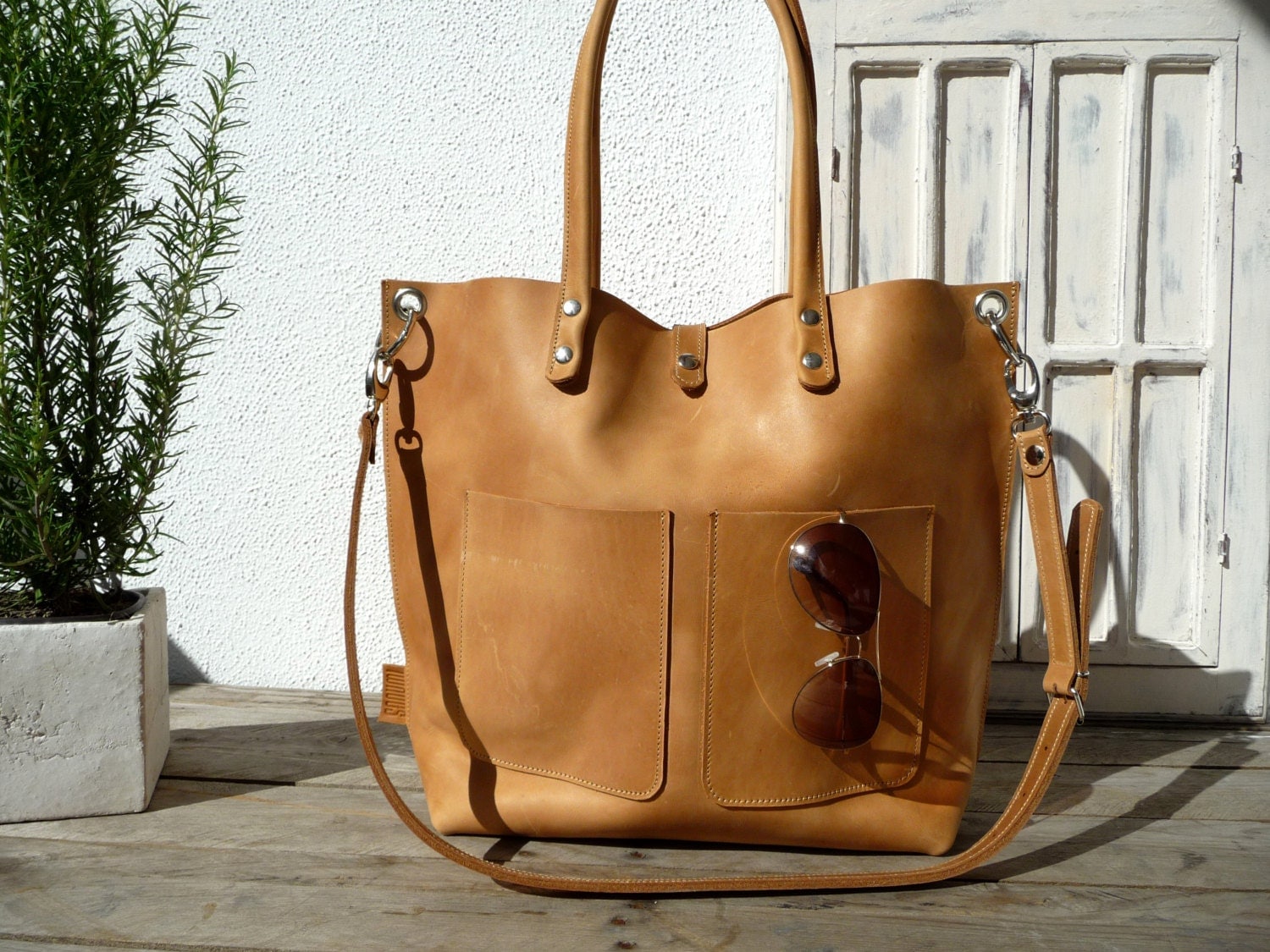 Large leather bag Leather bag Shoulder bag leather Leather