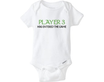 player 1 player 2 shirt and onesie