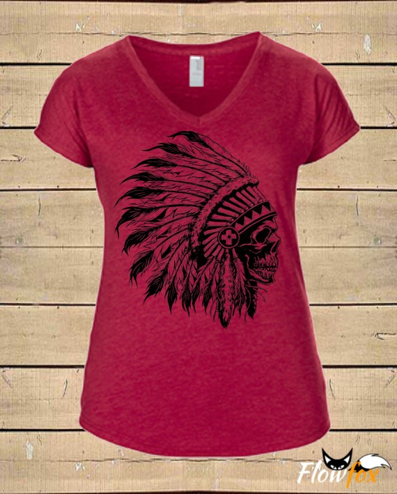 red indian tshirt