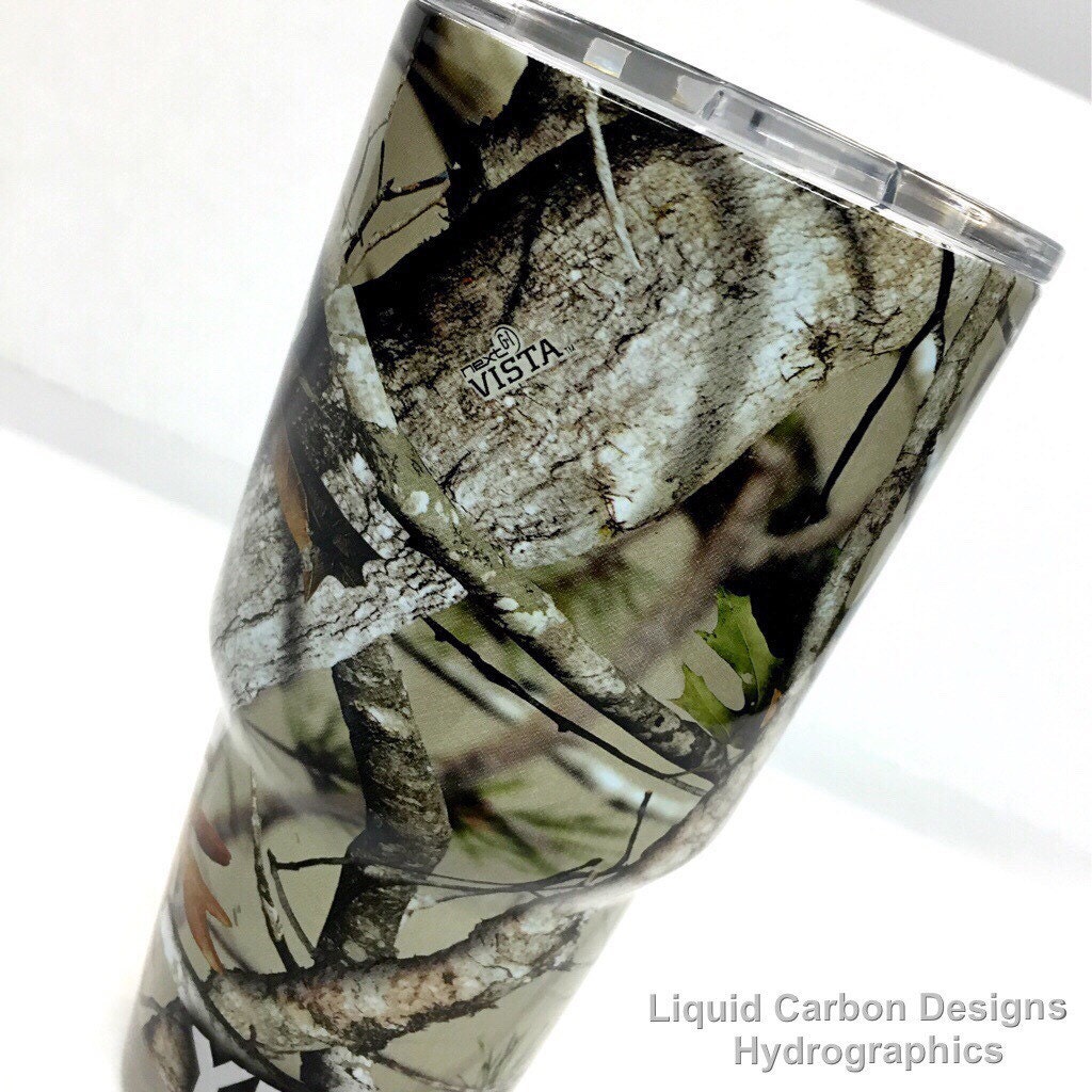 30oz 20oz Yeti Cup in Vista Next Camo and Yeti lettering.