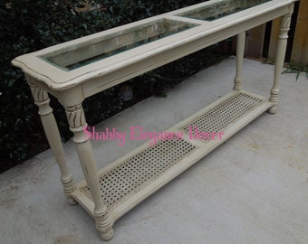 Entry-Sofa Table Painted Furniture in Linen/Cream for local pick-up only