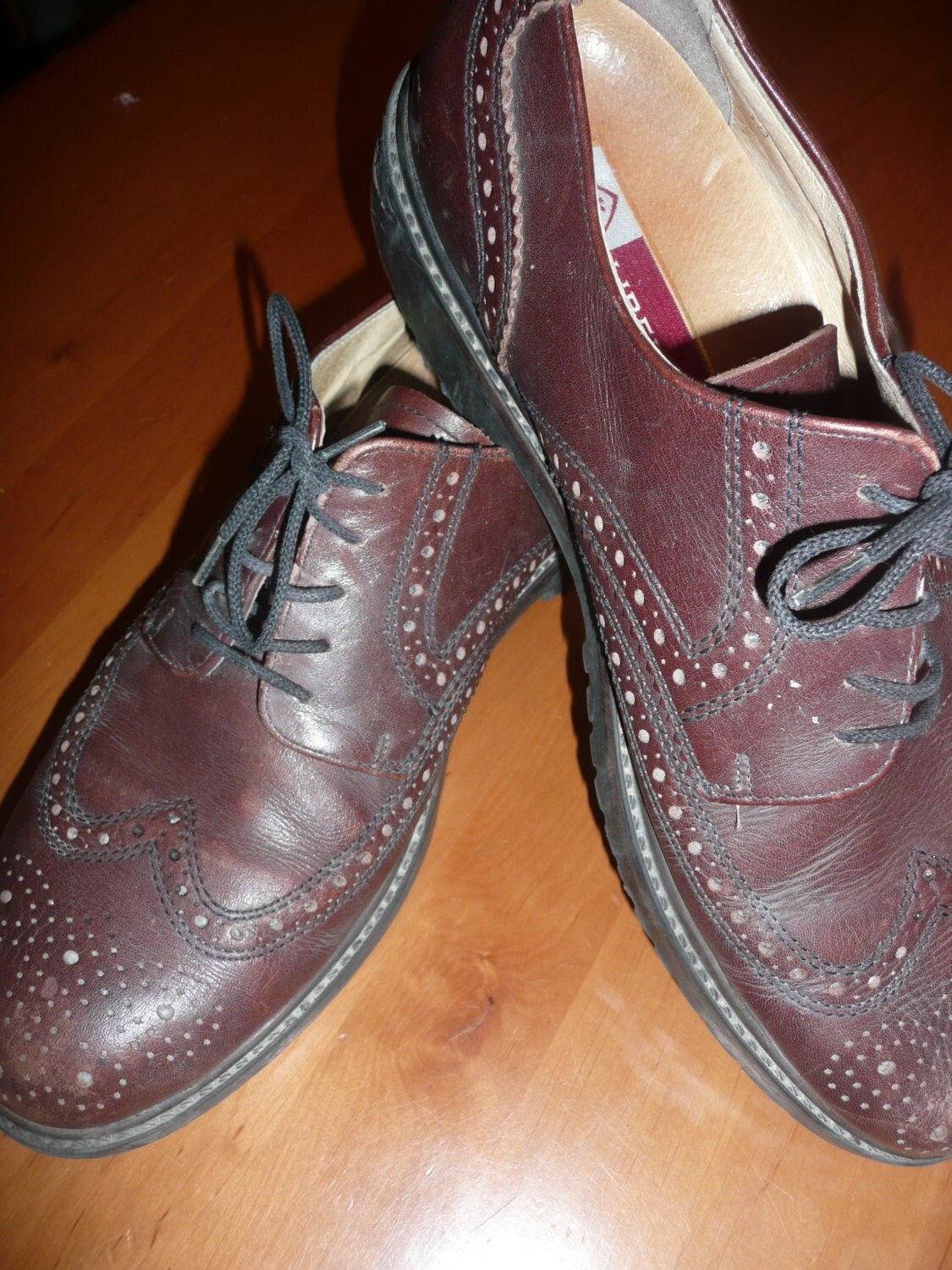 Vintage Gallus Liberty brown mens shoes real leather shoes