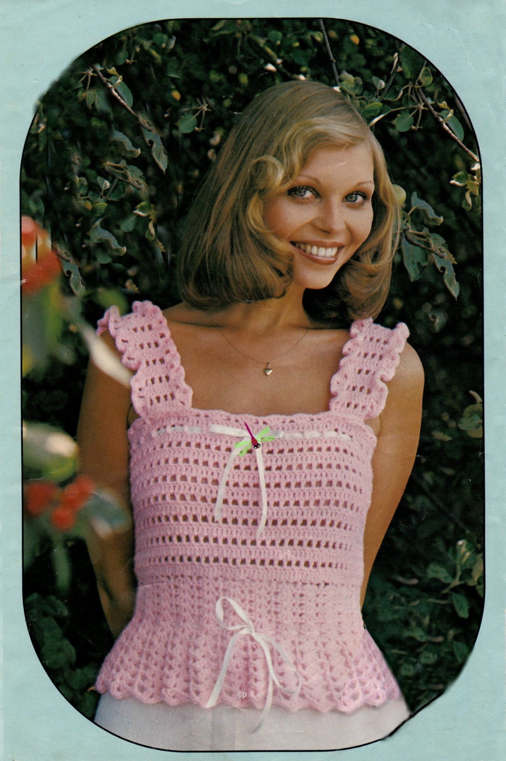 Crochet Camisole pattern summer top pattern vintage crochet