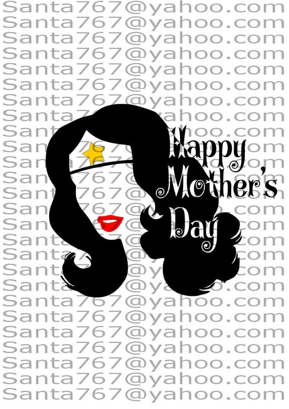Download Items similar to Mother's Day Wonder Woman SVG on Etsy