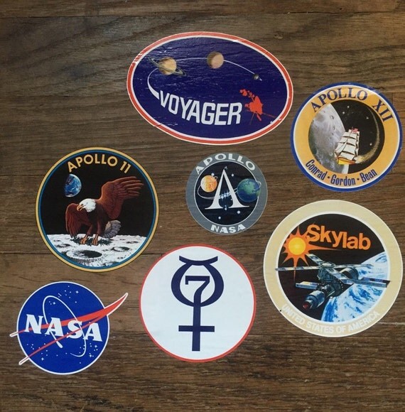 NASA Mission Patch Sticker Pack by BomberBomber on Etsy