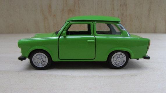 Vintage Metal Toy Trabant 601 East German Trabant Green Car