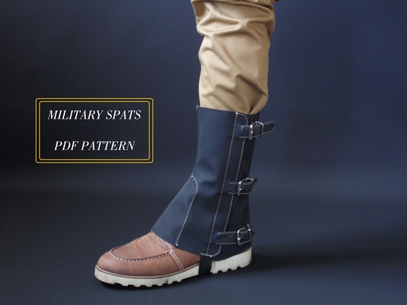 military spats pattern and tutorial by RZcrafting steampunk buy now online