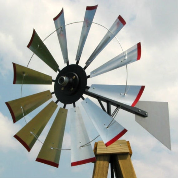 Outdoor Windmill Head and tail Kit 38 inch yard decor real