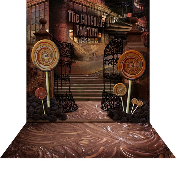 Children's Backdrop Chocolate Factory High Quality