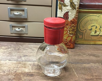Vintage Glassbake red carafe