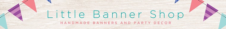 Handmade banners and party supplies by LittleBannerShop on Etsy