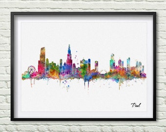 Chicago Wall Art chicago wall art | etsy Chicago Wall Art chicago wall art | etsy