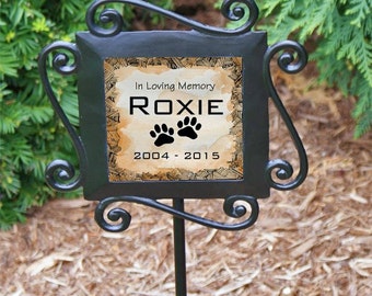 Pet Memorial Headstones - Pet Memorials Gift - Pet Grave Markers - Dog or Cat Memorial - Pet Sympathy Gift Idea - Memorial Plaque - Marker