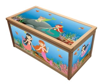 mermaid toy chest