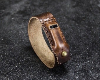 Hand Stitched Leather Fitbit Flex Band Bracelet