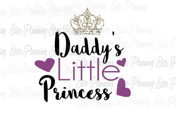 Download Items similar to Daddys LIttle Princess SVG, Vector ...