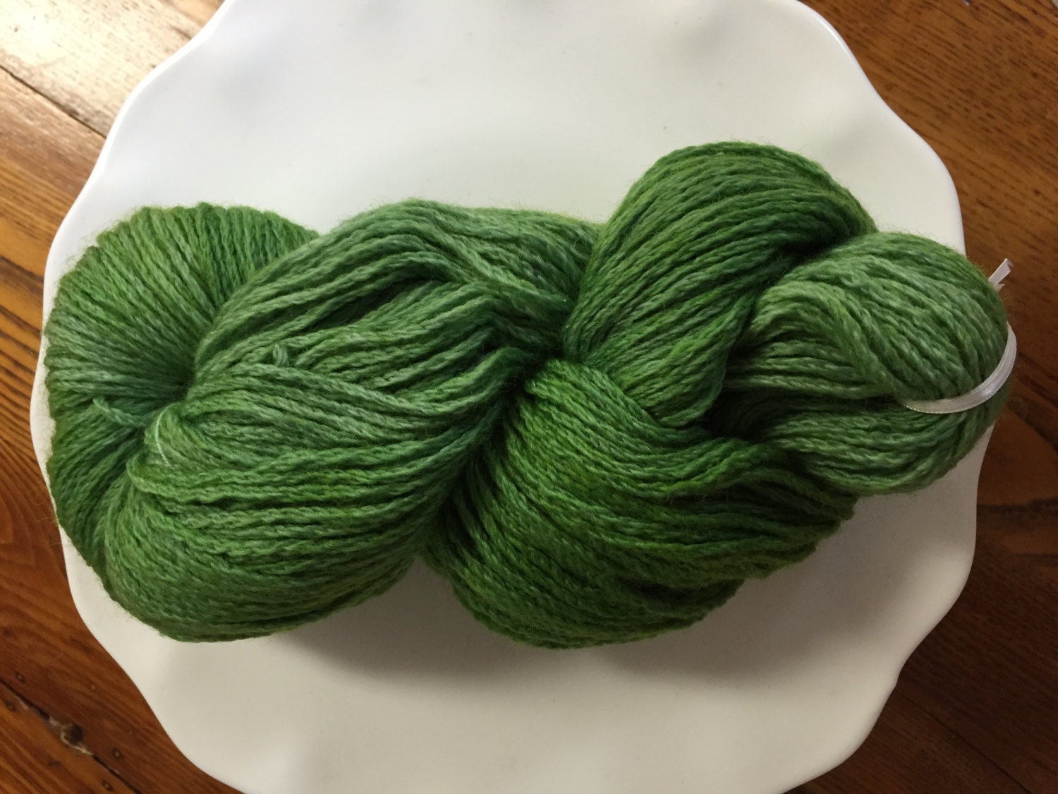 Grass Green Kettle Dyed Wool Yarn