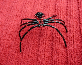 Beaded Spider w Two Stories