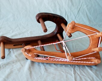 The Ukulele - Inkle Extra Small Travel Sized Weaving Loom Made of Durable Hardwoods Makes 2 1/2 Foot Band With Shuttle Lap Table Card Tablet