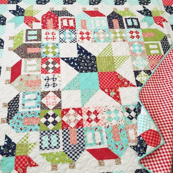 Summerville Quilt Kit Vintage Picnic Bonnie and Camille for