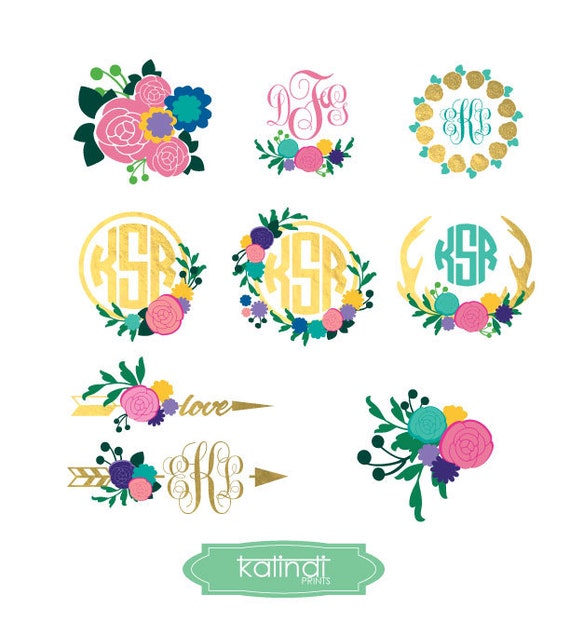 Download flower monogram svg flower svg monogram svg svg flower