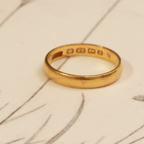 Items similar to Victorian Vintage Gold  Wedding  Ring  22ct  