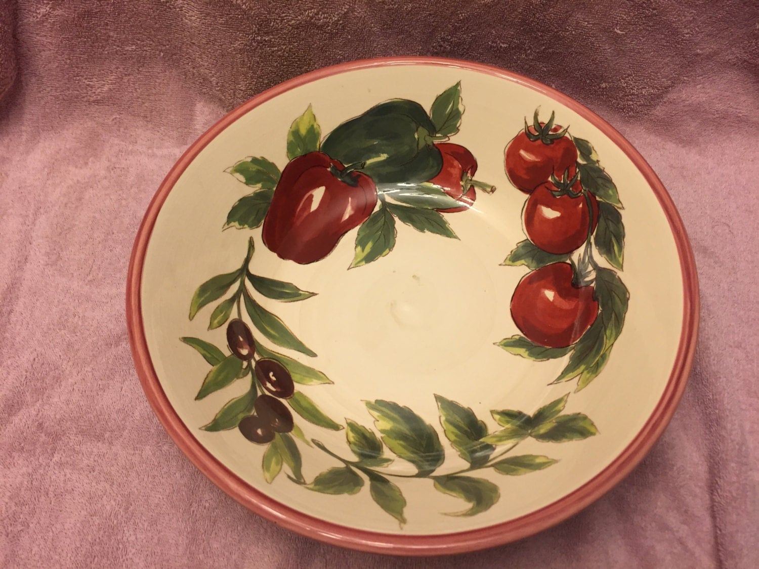 Large Williams Sonoma Pasta serving bowl 13″ Haute Juice