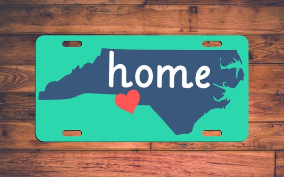 HOME CHARLOTTE North Carolina License Plate NC Custom