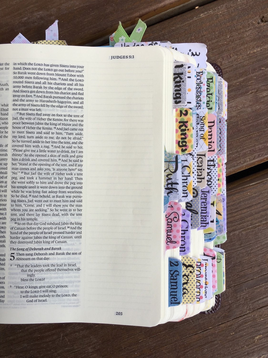 Original Bible Tabs Laminated with Adhesive Multicolor and