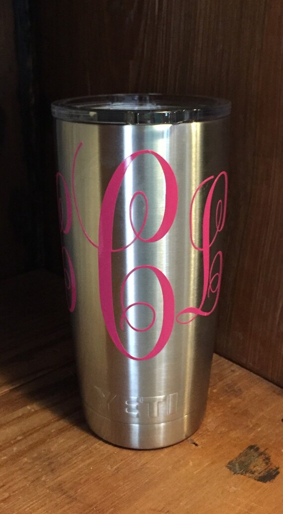 yeti cup with initials
