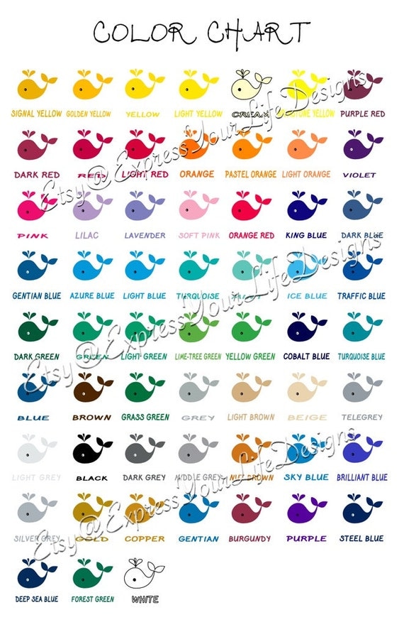 whale vinyl color chart oracal 651 color chart