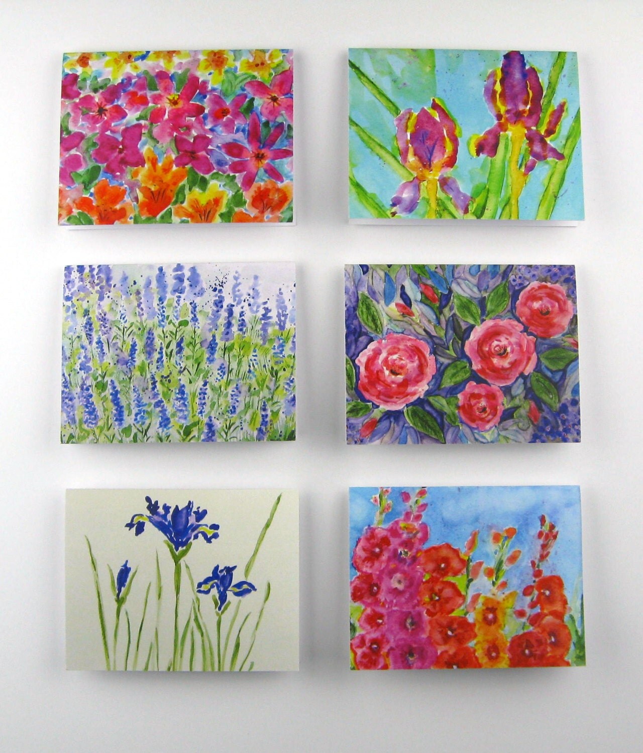 Assorted Flower Greeting Cards Set l Prints from Original