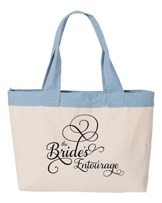 The Brides Entourage//Tote Bag//Wedding Bag//Bride Tote