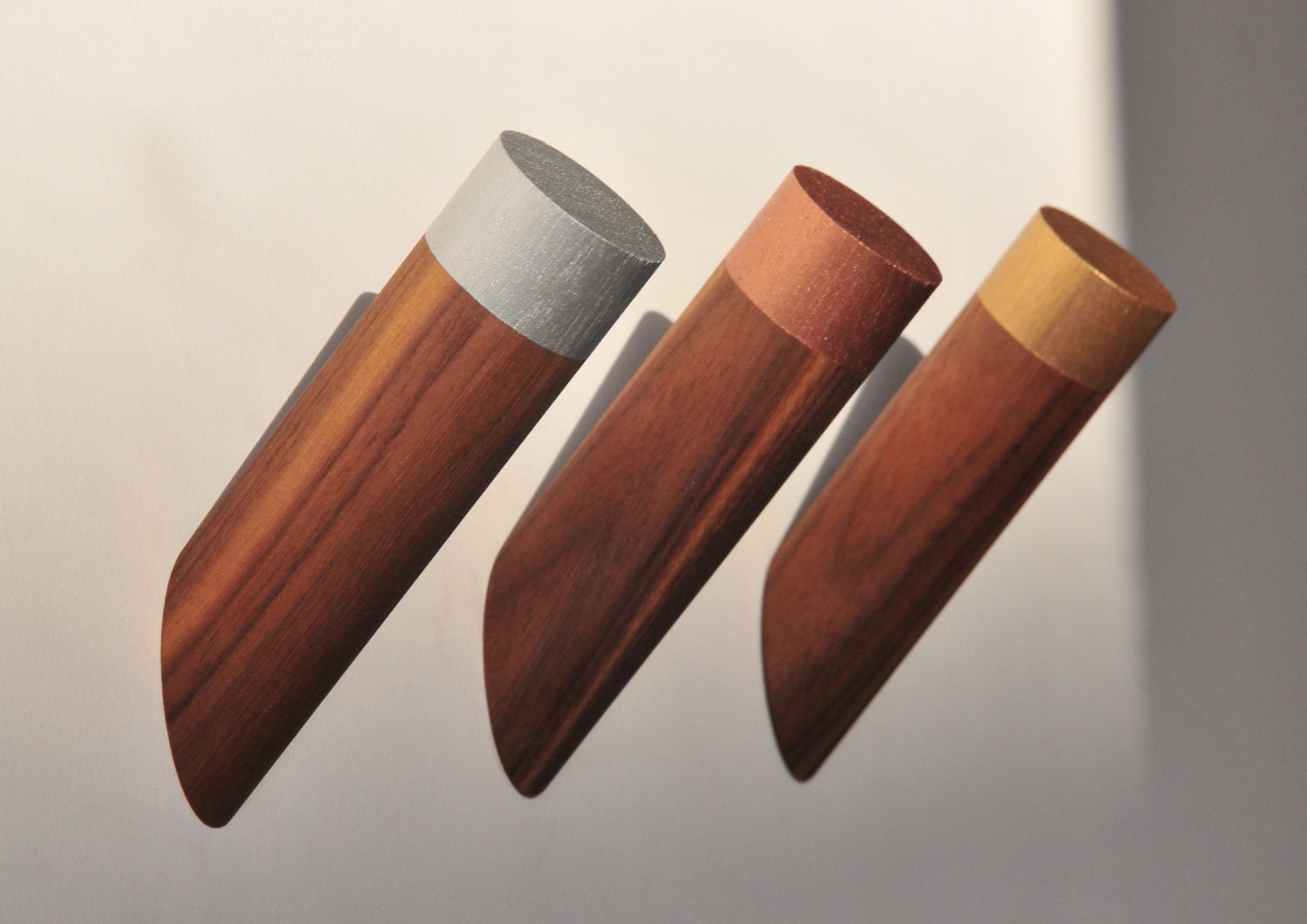 Walnut wall peg wall hook coat hook hat rack towel rack