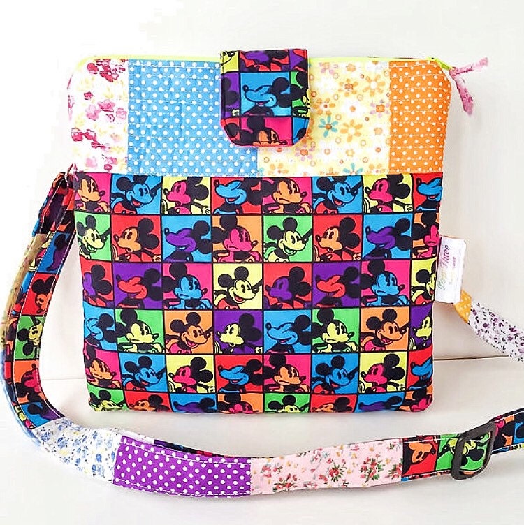 Disney Mickey Mouse crossbody bag// crossbody by PopThree on Etsy