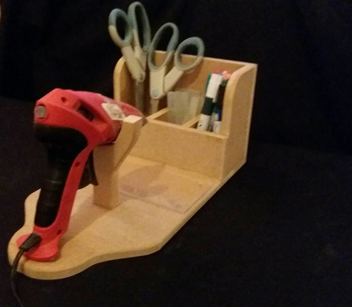 Craftcard making wooden Glue gun stand storageglue gun