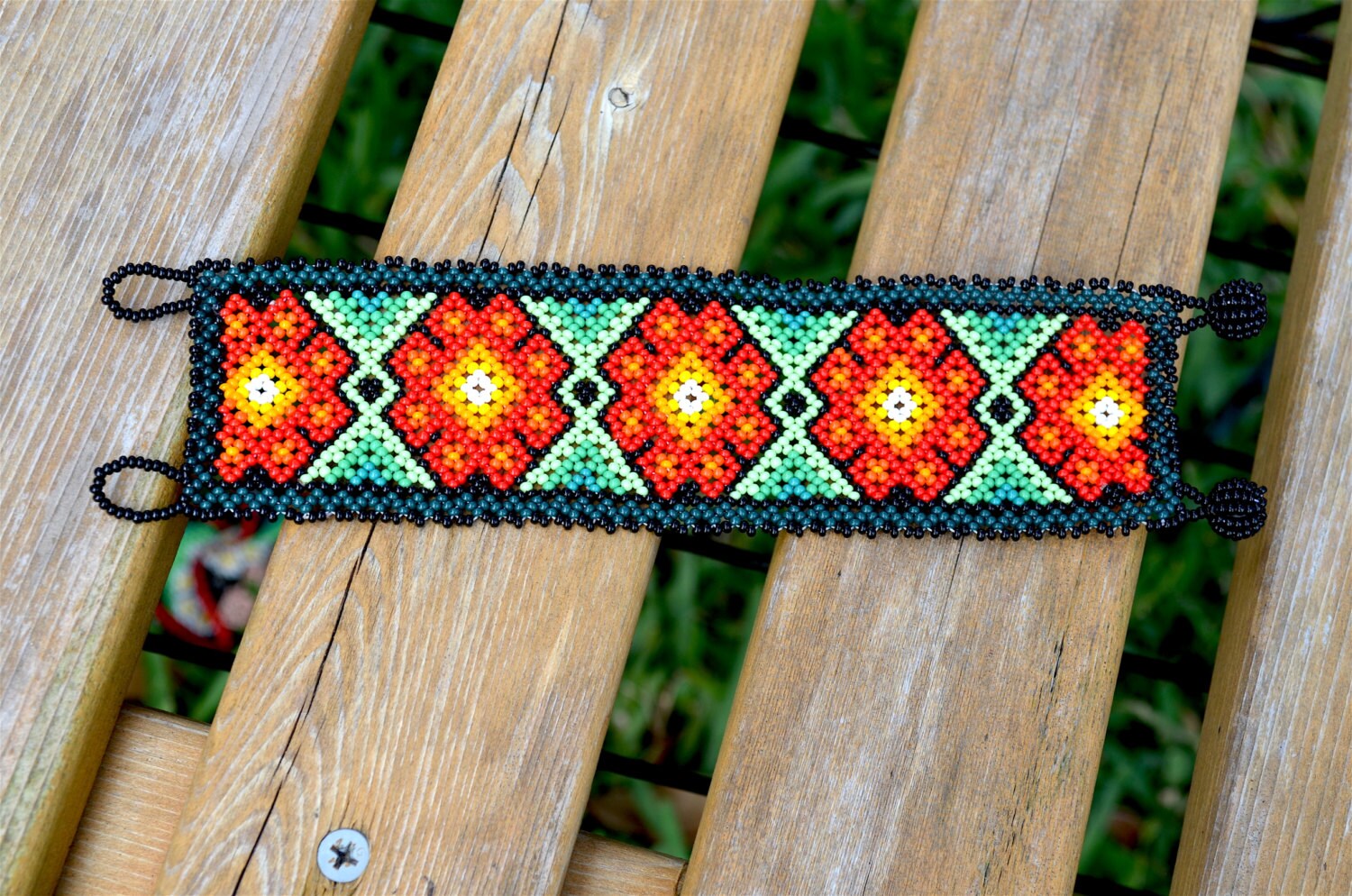 Authentic Mexican Handmade Bracelet // Huichol Bracelet