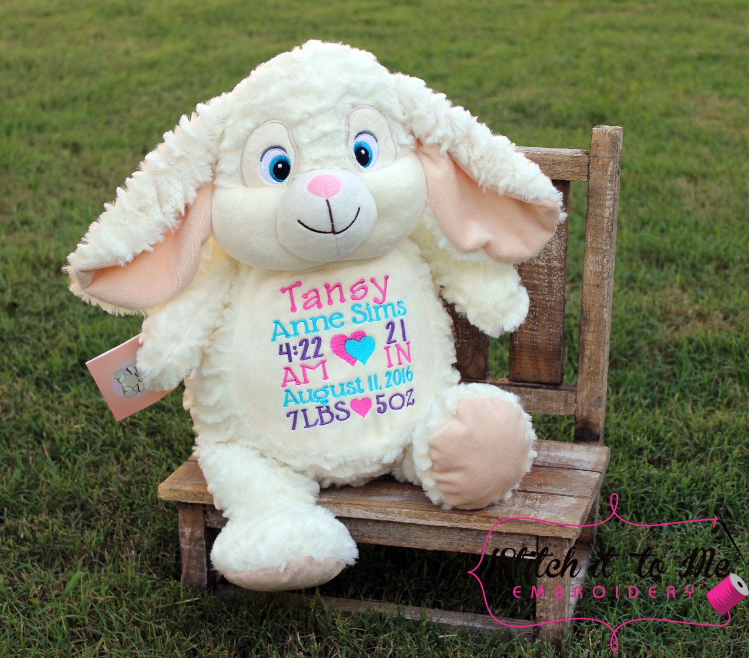 stuffed bunny personalized