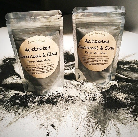 Charcoal Mud Mask Activated Charcoal & Clay Detox Facial Mud
